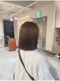 切りっぱなし ロブ ベルボブ まろやかベージュ s