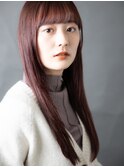 秋色カシスブラウンロング