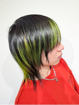 リムヘア(rim hair) ネオンイエロー