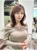 メルティカラーフェミニンロング似合わせカット
