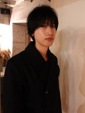 ノラジャーニー(NORA Journey) メンズボブウルフメンズミディアムレイヤーカットメンズウルフ