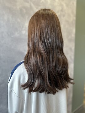 ザ ラブズ ラフズ ヘアー 本店(the loves laughs hair) モカブラウン/ふんわりウェーブ/髪質改善トリートメント