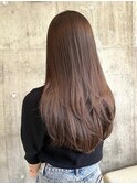地毛風ストレート/アッシュベージュ/ワンカールレイヤー