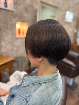 ヘアー クリアー 牟礼本店(hair clear) ツヤショート×白髪染め