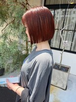 フルール(hair place Fleur)&nbsp;ボブ×オレンジブラウン