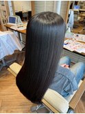誰もが憧れの◎艶やかな黒髪ストレート/縮毛矯正/Aujua