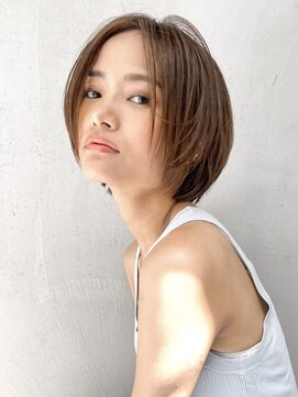 ギークス(GEEKS) 【GEEKS渋谷】ショートウルフ/ハイライト/アッシュベージュ/小顔