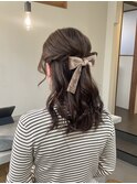 黒髪/クラゲヘアー/オリーブグレー/小顔/ココアベージュ/小倉