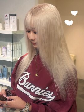 ベレーザ 渋谷(BELEZA) 17731髪質改善ストレートホワイトアッシュミルクティーブロンド