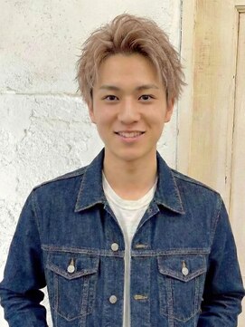 メンズサロンENORE銀座店　メンズカット/ブリーチ/メンズパーマ/髪質改善/縮毛矯正 メンズカラー/ブリーチ/ダブルカラー/ミルクティベージュ