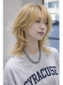 ブロンドレイヤーカット