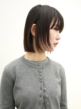 イーラー 日本橋 人形町(ealar) #人形町ボブ/日本橋ボブ /暗髪ボブ /黒髪ボブ /透明感カラー