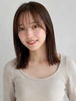 ビューティシモ 所沢(Beautissimo)&nbsp;シースルーバング ミディアム ストレート 髪質改善ストレート