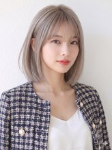 ナンバー ノード 渋谷(N° node)&nbsp;【小顔魅せ】顔まわりレイヤー×大人可愛い艶ワンカールボブ