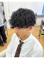 become men's hair 名駅EAST【10月3日 NEW OPEN(予定)】&nbsp;ツイストスパイラルパーマ×刈り上げメンズマッシュ、名古屋、栄
