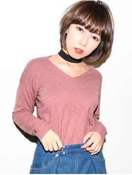 アン ヘア デザイン(un hair design) 【 un 】ショート×グレージュ×カジュアル