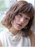 【若井】小顔ゆるふわボブ