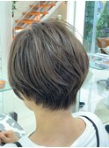 ショートボブ　お手入れ簡単スタイル