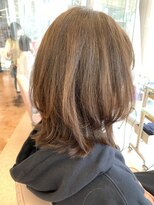 ウェーヴ 浜松小豆餅店(wave)&nbsp;〈wave小豆餅店〉外ハネボブウルフカット襟足レイヤー小顔カット