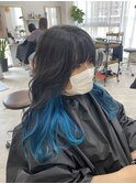 ターコイズブルーロングレイヤー