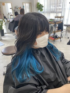 タミー(TAMMY) ターコイズブルーロングレイヤー