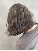 Carin那覇真嘉比店/小顔/オリーブカラー/セミウェットウェーブ
