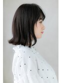 大人かわいいシースルーバング黒髪韓国風ボブY上尾20代30代40代
