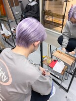 ペレ 渋谷(PELE)&nbsp;YU61_ペールパープル ブリーチ3回~