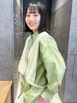 アルバム 銀座(ALBUM GINZA) 外ハネミディ_アースカラーくびれヘアツートンカラー_9124