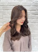 ブリーチなし透明感ブラウンベージュ