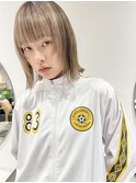 村上/顔まわりカット ミルクティーベージュ ケアブリーチ ボブ