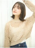 シースルーバング×ボブ