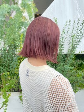 ロラン(LORAN by mahae) パツっとボブ×ピンク