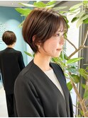小顔効果のあるショートスタイル