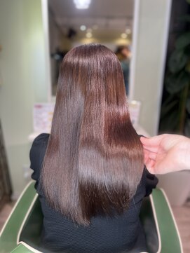 アルル 銀座(alulu) 大人可愛い★ピンクベージュ★ロングヘア★髪質改善