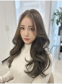 レイヤーカット韓国ヘア