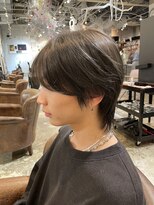 【akane】RIIZEウォンビン風中性メンズボブマッシュウルフヘア