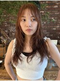 レイヤーパーマとベビーバング