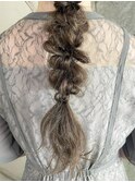 玉ねぎヘアMIX編みおろし