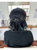編み込みカチューシャ