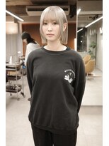 ヴァンシィー(VANCY)&nbsp;【ミルクティーカラー/及川純】ハイトーンベージュ/ミニボブ