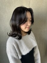 ラック(LUCK)&nbsp;くびれダークグレージュ/船橋/くすみベージュ/細めハイライト