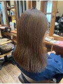 20代30代40代ストレートアッシュベージュ髪質改善艶感カラー