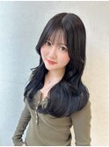 ブルーブラック　ブルージュ　暗髪　艶髪　黒髪　YUKI