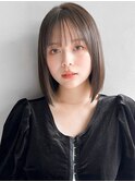 似合わせカットナチュラルストレートモテ髪結べるボブ
