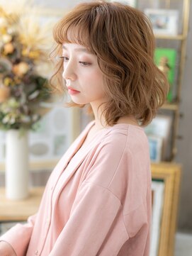 カバーヘアアンドスパ ブリス 浦和(COVER HAIR&SPA bliss) 大人かわいいぱっつん前髪ひし形小顔マレットヘアh420代30代40代