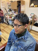 ヘアーサロン新華&nbsp;アップバングショート