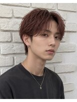 ビランチェ 池袋(bilancia)&nbsp;ツーブロックアクティブショートセンターパートレッドブラウン