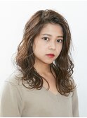 透明感カラー×ウェーブ