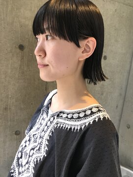 ビビト(bibito) bibito 前髪切りっぱなしマッシュボブ  エッジショート